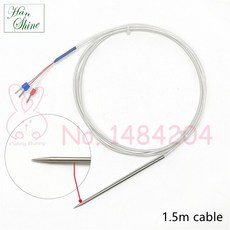 온도 센서 스마트 디지털 Pt100 클래스 A 3mm x 100mm 바늘 팁 3 와이어 차폐 케이블 1.5m / m 식품 등급 스테인레스 스틸 SUS304, [01] 1.5m cable, 1개