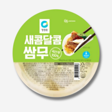 청정원 새콤달콤 쌈무 340g 박스 무쌈 업소용 대용량, 18개