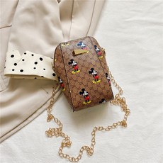 핸드폰 케이스 심플 크로스백 미키 캐쥬얼 동전지갑 미니백 학생가방 4445