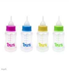반려동물 실리콘 젖병 색상 랜덤 동물젖병, 60ml, 1개