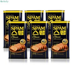스팸 1.81kg 클래식 6개입 박스판매 업소용 대용량 통조림 햄, 스팸 6개입, 6개