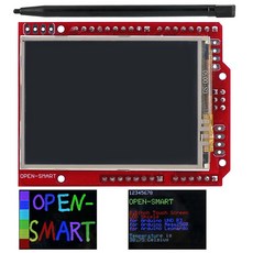 리모컨 TFT LCD 디스플레이 쉴드 터치 스크린 모듈 온보드 LM75 온도 센서 및 펜 Mega2560 Arduino 호환 2.4 인치, 1개