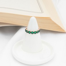 18k천연에메랄드반지