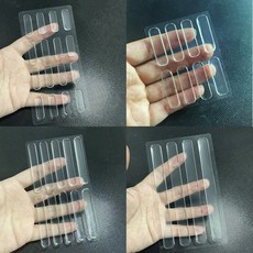 도어 충격흡수 실리콘 일자형 쿠션패드 소음방지 스티커, 35x10x2.5mm(8개입), 8개