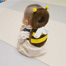 아기 머리보호대 아이쿵 방지쿠션 꿀벌 뒤쿵이 안전, 1개, (메쉬 특대형 스타일) 솔리드 브라운 비