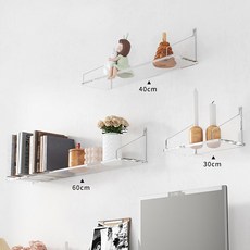 TLB 못없이 붙이는 무타공 아크릴 벽선반 w002, 아크릴 30cm w002, 1개