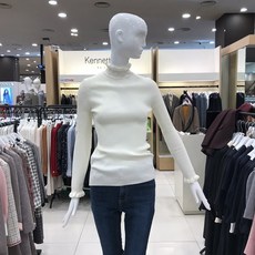 케네스레이디 물결 폴라 니트 티셔츠