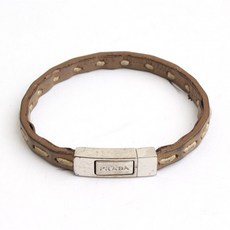 프라다가죽팔찌