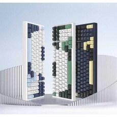 기계식 키보드 풀배열 게이밍 조약돌 레트로 사무용 저소음 RGB, 1개, Arnia 녹색 RGB