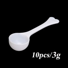 단백질 10 10g DIY 플라스틱 스쿱 5 1 개 3 주방 우유 스푼 계량 커피 분말, 10개