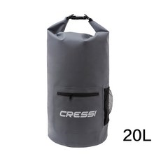 이탈 리 안 cressi 야외 방수 백 핸드 방수 팩 수납 백 백 백 백 팩 모래 속 래 쉬 수영 표류 장비 그레이 20l, 상세페이지 참조