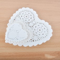 도일리페이퍼하트(14cm)100매 생일파티 선물포장, 상세페이지 참조, 상세페이지 참조