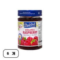 마인탈 사과즙으로 만든 유기농 라즈베리잼, 200g, 6개