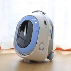 강아지산책가방 고양이켄넬 강아지포대기 스마트 외출 휴대용 애완견 배낭 우주 캡슐 학교, 낮은 구성 버전 환기 식 야간 조명 파란색, 수거 및 구매 우선 배송