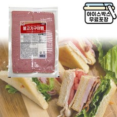 사조오양 불고기구이햄 1kg 슬라이스햄, 1개