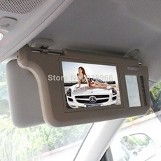 [해외] 7 인치 tft lcd 자동차 썬 바이저 모니터 디스플레이 양방향 비디오 입력 반전 스위치 우선 순위, 상세내용표시
