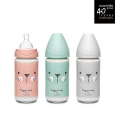 스와비넥스 휘게 안심 유리젖병 240ml, 상세설명 참조, 위스커 그레이, 1개