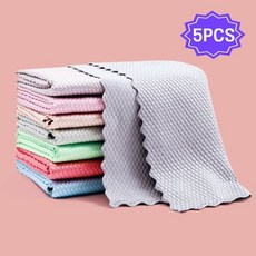 [에이치플러스몰] 부드러운 극세사 비늘무늬 주방행주(30cmX40cm) 5매입