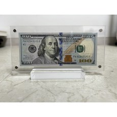 골프 라운딩 튼튼한 행운의 2달러 돈 주머니 PU 경량지갑 내기 요술 머니 지폐 상품 이미지