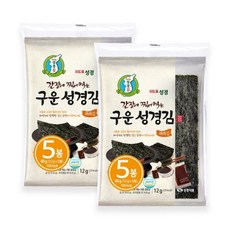 지도표성경 간장에 찍어 먹는 구운김, 12g, 10개 - 무조미김