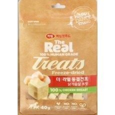 하림더리얼 강아지 동결건조 트릿, 닭가슴살맛, 40g, 1개