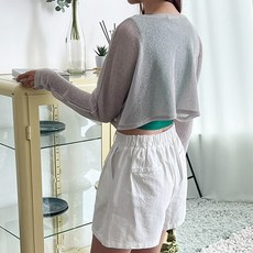 린넨볼레로가디건
