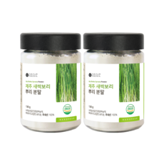 바로푸드 제주 새싹보리 뿌리 분말 130g, 2통, 2개