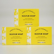 유황 비누 쟈본 드 아즈후레 (3-PACK) 용 비누 (3.5oz), 단일상품