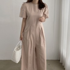 퍼프소매점프수트