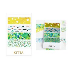 킹짐 KITTA 포켓 마스킹테이프 Clear 투명 포인트 스티커 다꾸 일기장 꾸미기 데코 다이어리, KITT003 산