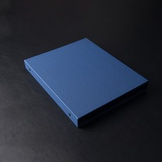 데님 블루 이탈리아 원단 포트폴리오 바인더 A4, 1개, 0장