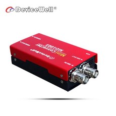 DeviceWell 미니 컨버터 양방향 방송 레벨 SDI/HDMI 호환 전원 공급 장치 및 플러그 어댑터 1080P60 MD10, [01] 1pcs, 한개옵션1