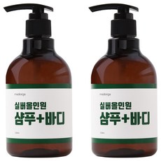 메디올가 실버올인원 샴푸 앤 바디, 2개, 330ml