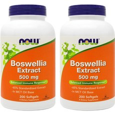 보스웰리아Now Boswellia Extract 500 mg 200 Softgels (Pack of 2)