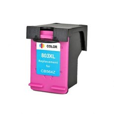 [해외] YLC 1pk 803XL 컬러 호환 잉크 카트리지 HP803 XL HP 데스크젯 1111 1112 2131 2132 3630 3632 3830 4650 4652 프린터, 1개, 중국
