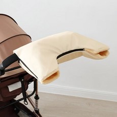 안감 절연 겨울 액세서리 추운 따뜻한 방풍 기어 장갑 유모차 라이딩 날씨에 양털, 라이트 옐로우 카트 장갑, 1개