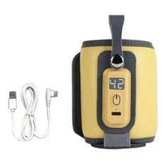 살균기 소독기 자외선 아기 USB 전원 히터 절연 난방 가방용 휴대용 젖병 따뜻하게 가방, Primrose Yellow, 1개