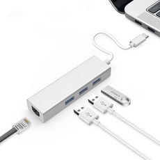 ES컴퍼니 USB3.1 C타입랜젠더 멀티허브 맥북프로 노트북용, 3.1 C타입랜젠더
