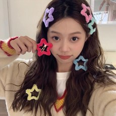 [5개세트] 피츠 별 겨울 포인트핀 헤어 똑딱핀