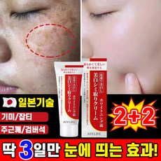 [일본 피부과 전용] 1/1+1/2+2 기미크림 잡티 주근깨 검버섯 제거 크림 얼굴 멜라논크림 멜라토닝 크림 색소침착 미백 들깨기미 크림 반점 피부개선