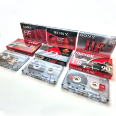 카세트 공테이프 90분 오리지널팩 낱개구매 소니 TDK 맥스웰 오디오 cassette, 카세트테이프스티커50매1세트