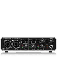 베링거 2 입력 4 출력 USB 오디오 인터페이스 UMC204HD U-PHORIA