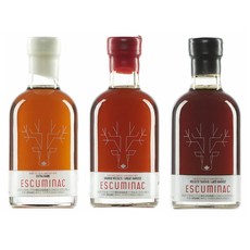 에스큐미낙 메이플 시럽 200ml 3병 세트 Escuminac Maple Syrup Gift Bundle Unblended Single Origin 3 X 6.8 fl oz, 3개