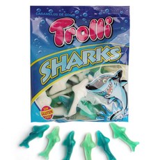 트롤리 상어 젤리 상어모양 젤리, 100g, 5개