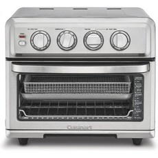 Cuisinart 쿠진아트 에어 프라이어 + 컨벡션 토스터 오븐 8-1 오븐(베이크 그릴 굽기 및 따뜻한 옵션 포함) 스테인리세스 스틸 TOA-70