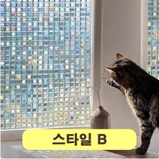 Poplar Tree 물로만 부착가능한 초간편 열차단 무점착 유리장 시트지 셀프 장착 가능 상품 이미지