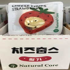 내츄럴코어 치즈춥스 딸기 반려동물 간식 사료 16g, 본상품선택, 1개