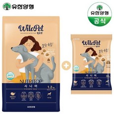 유한양행 윌로펫 뉴트리탑 시니어 강아지 소프트사료 1.2kg, [0001]기본상품 - 유한양행사료