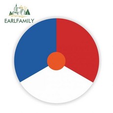 [해외] EARLFAMILY 13cm x 13cm 네덜란드 공군 Roundel 비닐 스티커 데칼 노트북 타블렛 로커 도어 데칼 방수 자동차 스티커, 상세내용표시