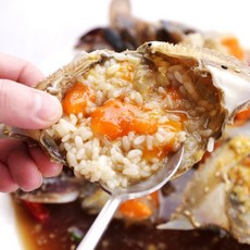 넉넉수산 정희정 간장게장 3마리 국내산 봄암꽃게 알배기 간장게장, 봄 알배기 암꽃게 3마리(소 사이즈), 1.3kg, 1개
